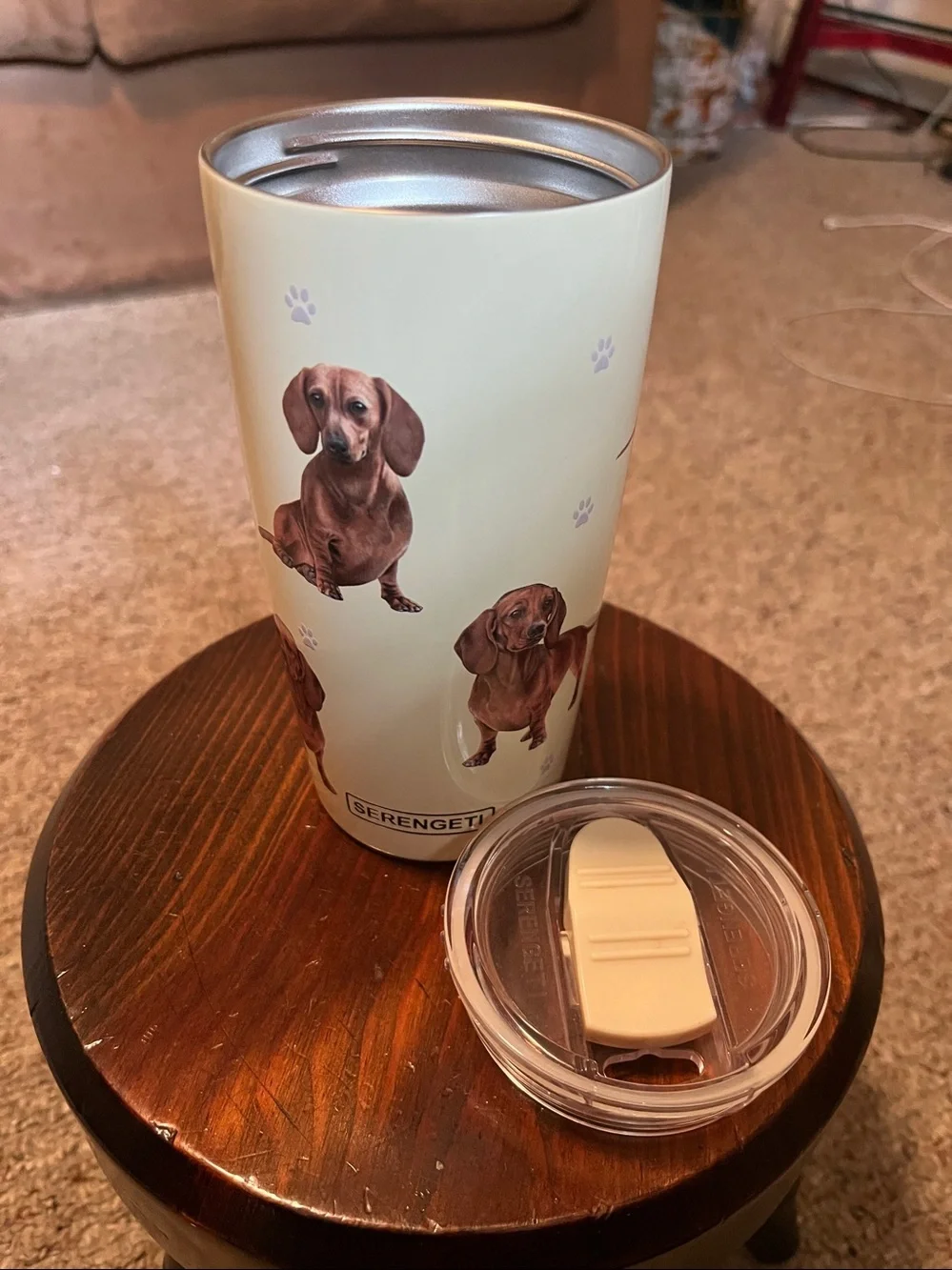 SERENGETI Dachshund 20 Oz. Stainless Steel, Vacuum Insulated Tumbler with Spill
